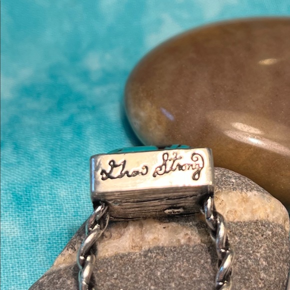 2252-RMT Antique Style Pioneer Spirit Silver & Turquoise Color Setting - Picture 5 of 16